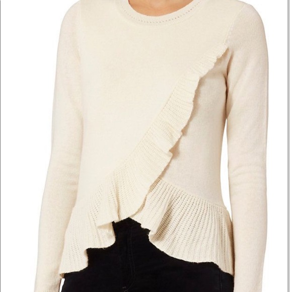 Intermix Carey Ruffle Sweater - Picture 2 of 7